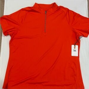 Bright Red Short Sleeve Golf Shirt